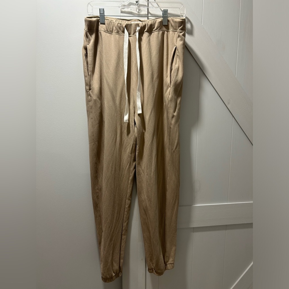 Like New Assembly Label Beige Twill Drawstring Pants Size US 6